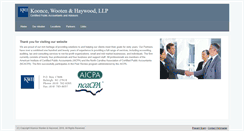 Desktop Screenshot of kwhcpa.com
